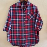 Cotton On Oversized Plaid Button Down Shirt Dress Photo 0