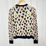 Escada Siora Wool & Silk Floral Cardigan Blue Photo 6