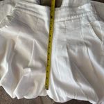 Nordstrom Elegant ivory cream cotton linen flowy wide leg pants M spring Photo 5