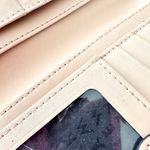 Kate Spade  Black Pebbled Leather Bifold Wallet Pink Blush Interior Snap Button Photo 6