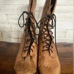 Durango  Women's Brown Leather Lace Up Western Prairie Ankle Boot Size US 7 Photo 0