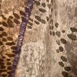 Leslie Fay  Tan Snakeskin Print‎ Button Front Midi Dress Size 8 Photo 6