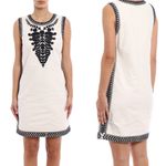 Tory Burch Womens Camille Embroidered Shift Dress Photo 2