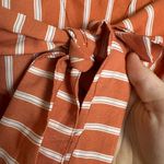 Lucky and Blessed  NWT Coral Stripe Strapless Jumpsuit Back Tie F23 Photo 2