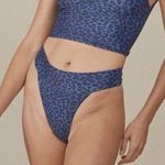 NEW Acacia‎ Mateo bikini bottom leopard animal print blue Amur, L Blue Size L Photo 0