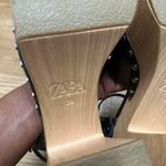 ZARA brown platform sandals Photo 11