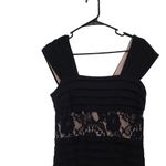 Adrianna Papell  Sleeveless Lace Paneled A-line Dress Back Zip Black Size 10 Photo 3