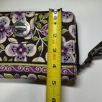 Vera Bradley  Plum Petals Floral Turnlock Wallet Retired Print EUC Photo 6