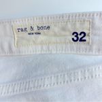 Rag and Bone White Dre Low Rise Slim Boyfriend Jean Size 32 Photo 12
