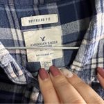 American Eagle AEO Boyfriend Fit Flannel Button Down Shirt Photo 2