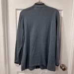 Bob Mackie  Wearable Art Gray Cardigan with Black‎ Embroidered Design XL Photo 1