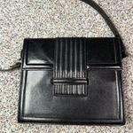 YSL Vintage Yves Saint Laurent Black Leather Shoulder Bag Women's Handbag Photo 0