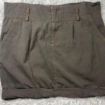 Funktional Brown Rolled Hem Mini Skirt Sz 6 Photo 0