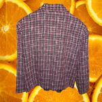 Briggs New York  Pink Black White Yarn Style Button Up Jacket Size Large‎ Photo 4