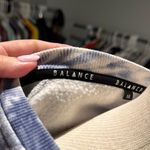 Balance Athletica Blue and White Crop Hoodie Photo 1