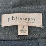 Philosophy  Republic Charcoal Pencil Skirt Sz 6 Classic Office Minimalist Photo 7