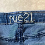 Rue 21 Rue 21 Denim Cutoff Jean Shorts with Cream Lace Crochet Accent Size 9-10 Photo 8