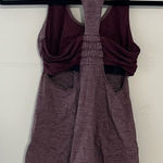 Lululemon Stripe Tank Wine Gray Photo 0