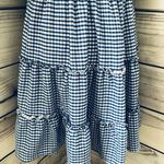Max Studio Blue & White Gingham Smocked Dress Photo 6