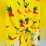 Anthropologie Kendra Dandy Strawberry High Heels Dreamer Blouse Shirt Top Size 4 Photo 8