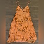 Peppermayo Sequin Beaded Tropical Orange Mini Dress- Size Large Photo 3