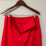 J.Crew  cotton poplin red ruffle Pencil skirt - size 6 Photo 5