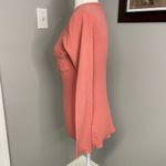 Sundance  Pink Henley Long Sleeve Waffle Knit Top Shirt Size XS Pocket Vneck Photo 1