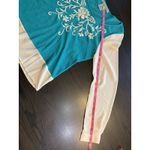 Flying Tomato  Embroidered Mesh Sheer Blouse Shirt‎ Womens Medium READ Photo 11