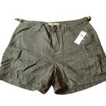 Anthropologie NWT  Olive Green Cargo Shorts Photo 1