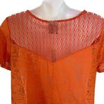 New Directions Women's Orange Casual Blouse S Photo 3
