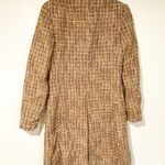 ABS Allen Schwartz Allen B. Schwartz Wool Coat Size Petite Runway Tweed Wool Plaid Jacket Peacoat Photo 5