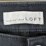 Loft  Modern Skinny Jeans Womens 29 Black Stretch Mid Rise Cropped Classiccore Photo 3