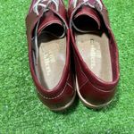 Vintage Women’s Leather Loafers SZ 9.5 Burgundy Shoes Casual Preppy EUC Red Photo 5