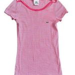  Pink White Striped Top Size Small Lacoste size 34 Photo 0
