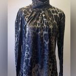kim rogers - Animal Print Long Sleeve Blouse Size M Photo 0