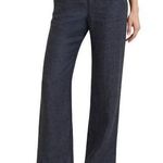 Garnet Hill Indigo Classic Linen Trousers Petite size 0P Photo 0