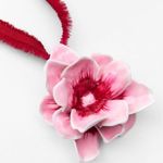 ZARA New  Big Flower Pendant Necklace Gift Vintage Women Party Holiday Jewelry Photo 5