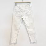 Moussy Vintage Denim MV Burnside Raw Hem Skinny Jeans Designer Luxury White 26 Photo 11