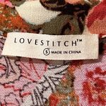 Lovestitch  size small Janis button up blouse bohemian patchwork floral print Photo 2