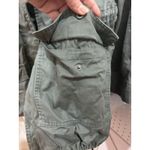 Hurley Utility Jacket Olive Green Cargo Pockets Drawstring Hooded Lightweight Casual Photo 6