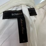 BCBGMAXAZRIA  Formal Trudy A Line Dress Metallic Cream Silver Strapless Size 0 Photo 11