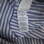 J.Crew Womens 4 Blue White Striped Pullover V Neck Blouse Photo 10
