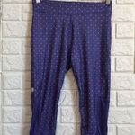 Reebok  Play-Dry polka dot cropped mesh bottom workout leggings women’s‎ size S Photo 1