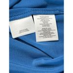 Anne Klein  Blue Lacy‎ Long Sleeve Tie Blouse Top Modern Feminine sz MEDIUM Photo 6