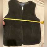 Madewell  NEW WOMENS SMALL Black Faux Fur Vest Photo 7