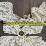 SABO Ales Pale Yellow Floral Cotton Mini Dress L Size L Photo 8