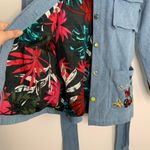 Meghan Fabulous Boheme Butterfly Bomb Jacket Denim Womens Small Blue Photo 3