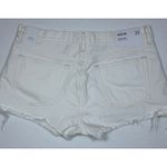 AGOLDE  Parker Vintage Cut Off Shorts White Distressed Frayed Hem Size 30 Photo 6