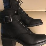 Zodiac  women Gemme black leather combat boots US 9 Photo 9
