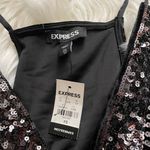 EXPRESS Colorful Sequin Embellished V Neckline Thong Bodysuit Size XS new Photo 6